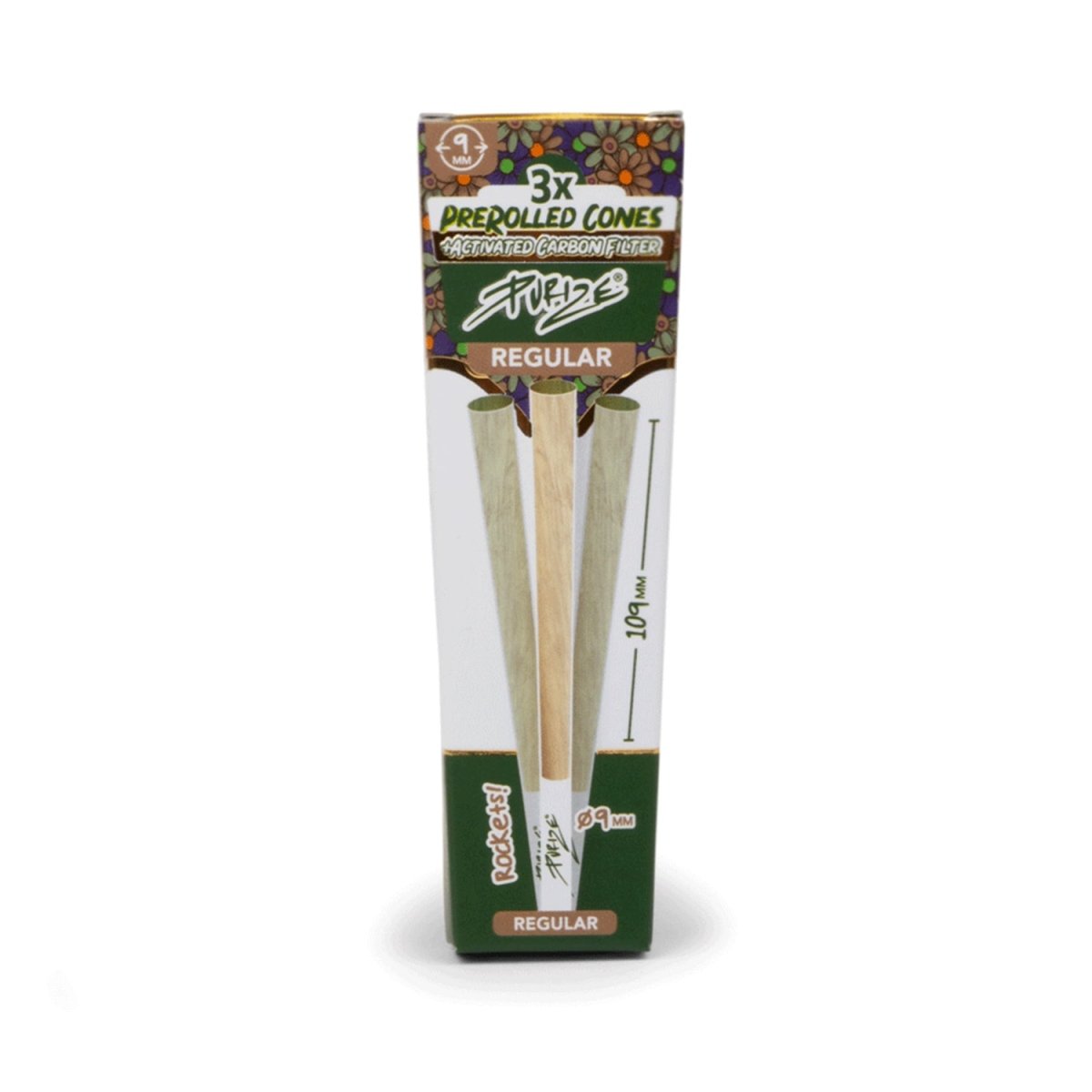 3 PURIZE® Pre - rolled Cones | Regular Size - Cannameleon GmbH