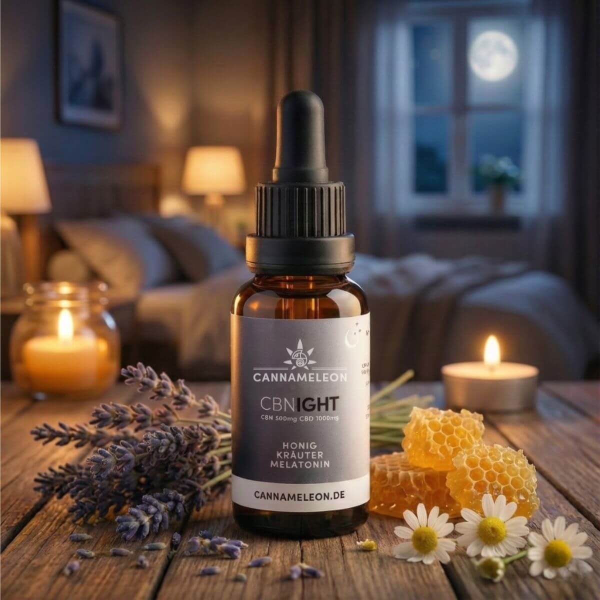 CBNight - mit CBN, CBD, Melatonin & Kräutern - Cannameleon GmbH