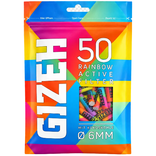 Gizeh Akf Rainbow 50st 6mm - Cannasolution GmbH