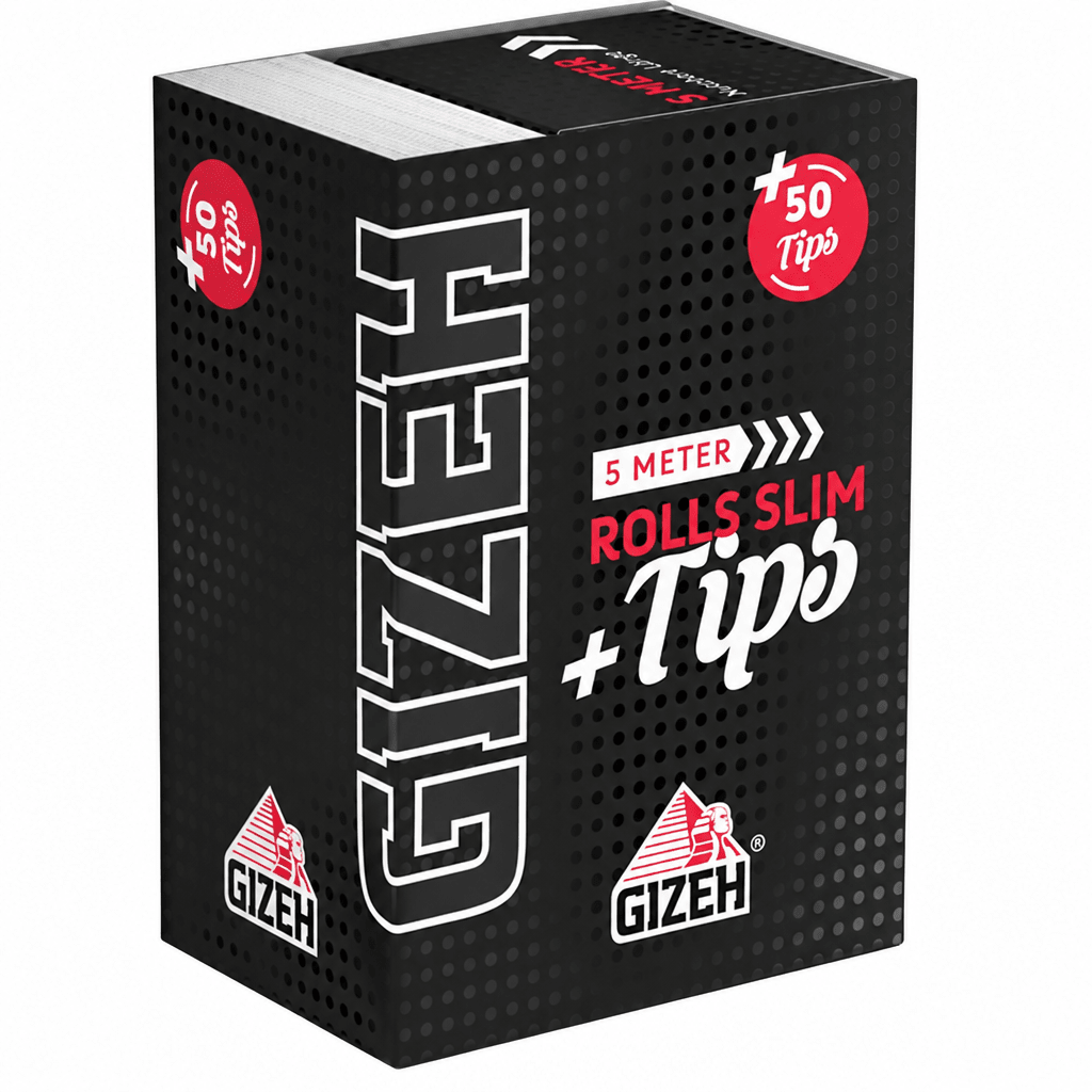 Gizeh Black Roll Slim 5m mit Tips - Cannasolution GmbH