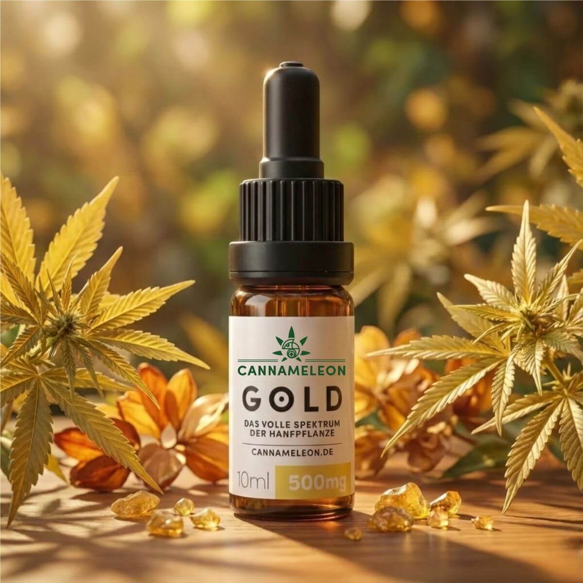Gold CBD Öl 5% Vollspektrum - Cannameleon GmbH