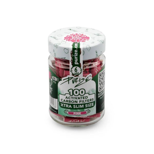 Purize Xtra Slim Akf 100st Glas 6mm Pink - Cannasolution GmbH