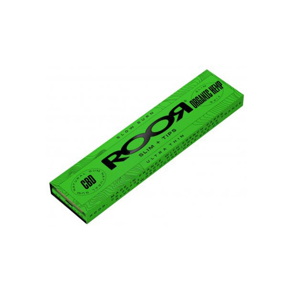 ROOR Organic Hemp King Size Slim + Tips mit CBD - Cannameleon GmbH