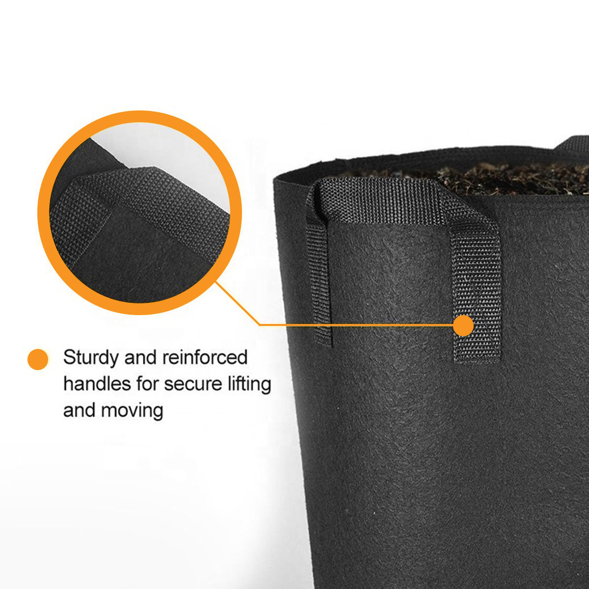 Stofftopf rund schwarz - Cannameleon GmbH