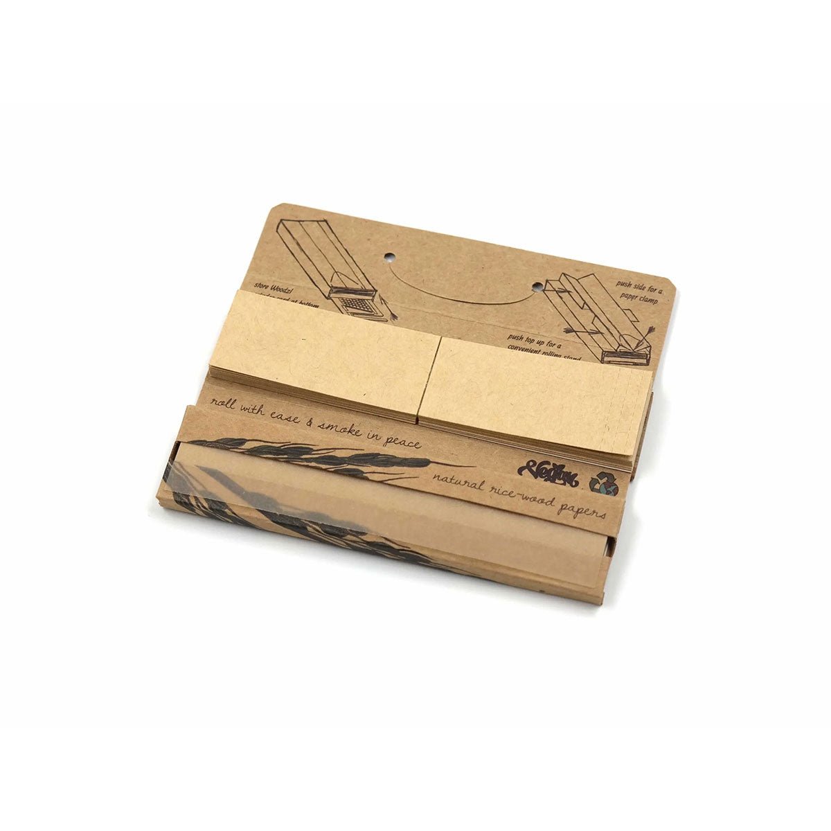 Woodzl Long Papers Brown Supreme mit Tips - Cannameleon GmbH