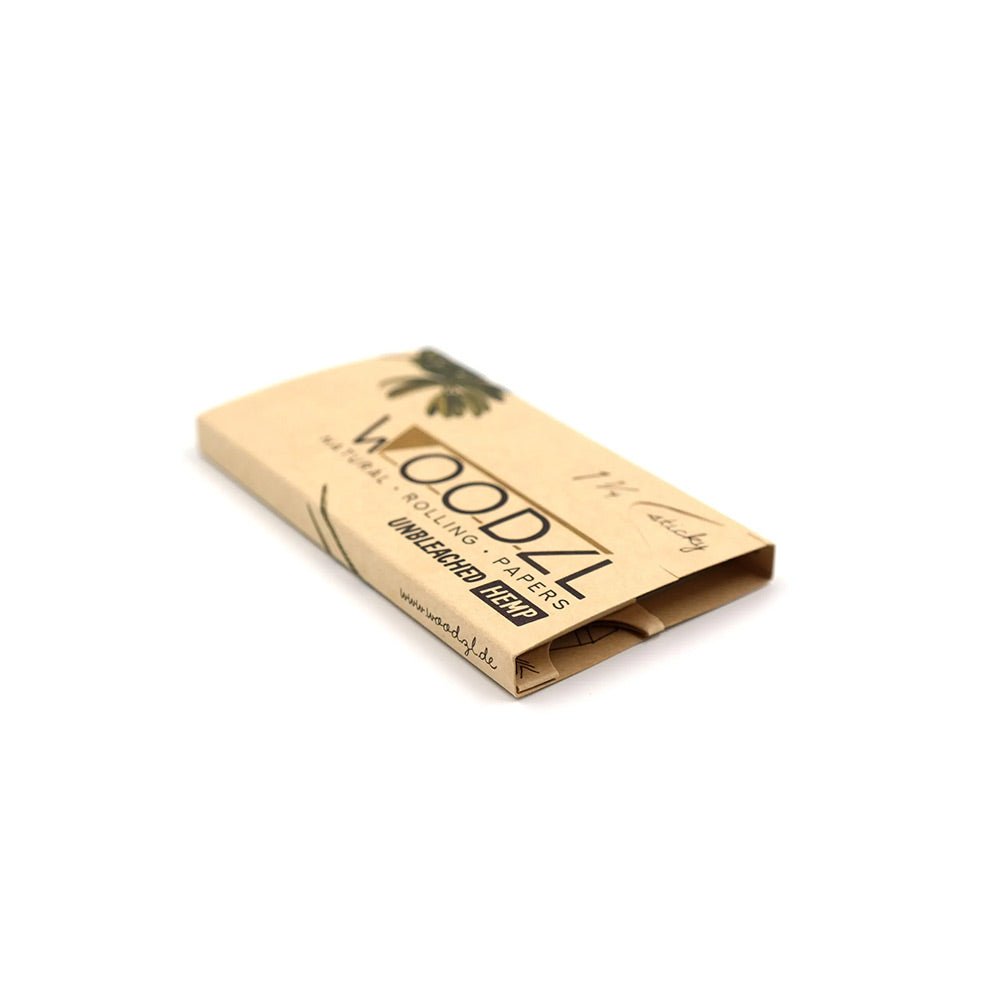 Woodzl Sticky Papers Hemp mit Tips, Paperclamp und Grinderkartenfach - Cannameleon GmbH