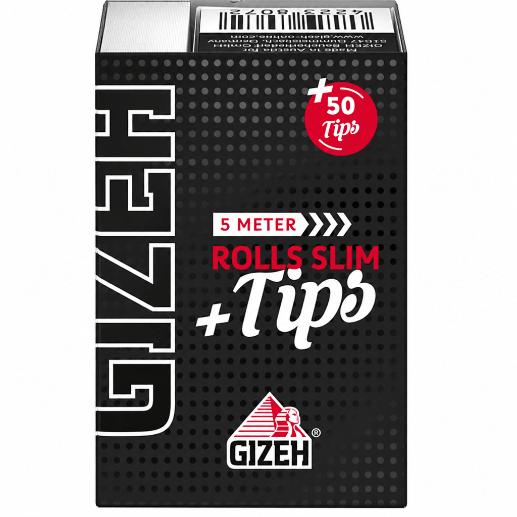 Gizeh Black Roll Slim 5m mit Tips - Cannasolution GmbH